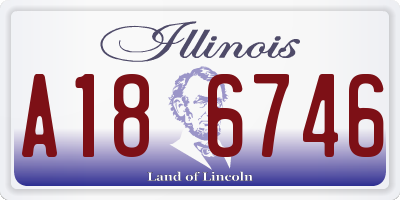 IL license plate A186746