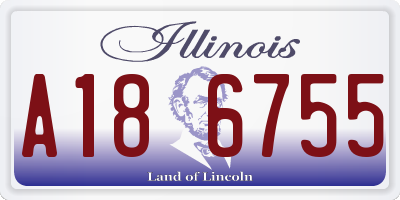 IL license plate A186755