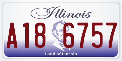 IL license plate A186757