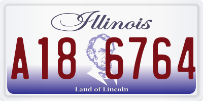 IL license plate A186764