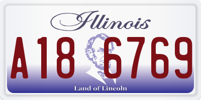 IL license plate A186769