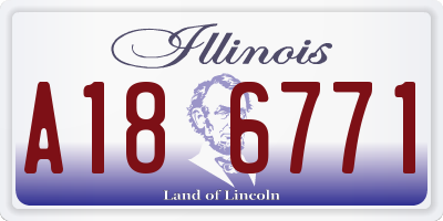 IL license plate A186771