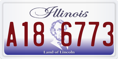 IL license plate A186773