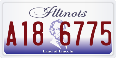 IL license plate A186775