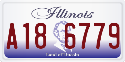 IL license plate A186779