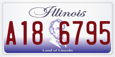 IL license plate A186795