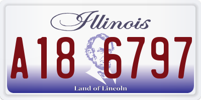 IL license plate A186797
