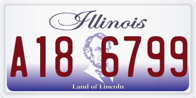 IL license plate A186799