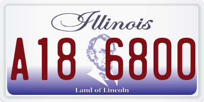 IL license plate A186800