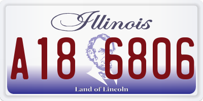 IL license plate A186806
