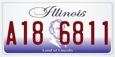 IL license plate A186811