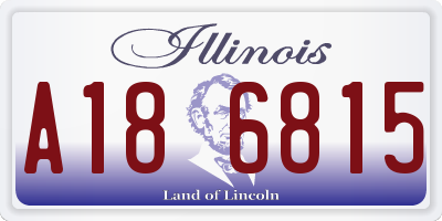 IL license plate A186815