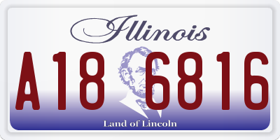 IL license plate A186816