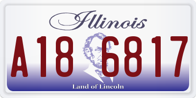 IL license plate A186817