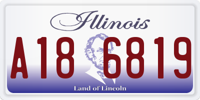 IL license plate A186819