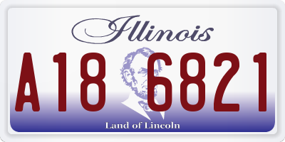 IL license plate A186821