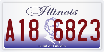 IL license plate A186823