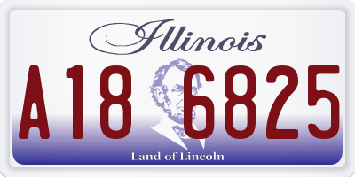 IL license plate A186825
