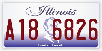 IL license plate A186826