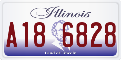 IL license plate A186828