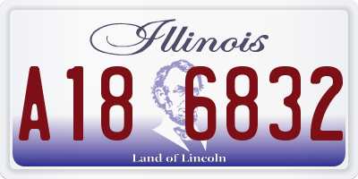 IL license plate A186832