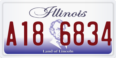IL license plate A186834