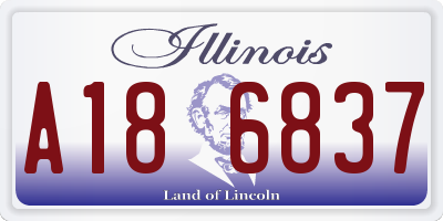 IL license plate A186837
