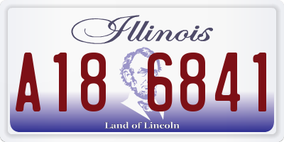 IL license plate A186841