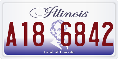 IL license plate A186842