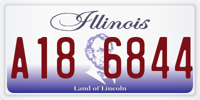 IL license plate A186844