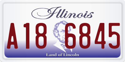 IL license plate A186845