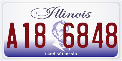 IL license plate A186848