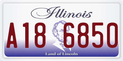 IL license plate A186850