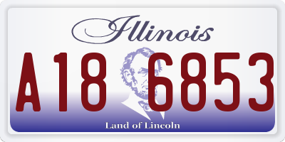 IL license plate A186853
