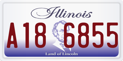 IL license plate A186855