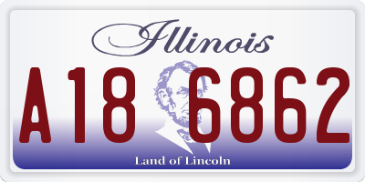 IL license plate A186862