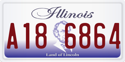 IL license plate A186864