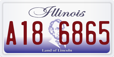 IL license plate A186865