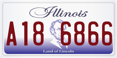 IL license plate A186866