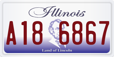 IL license plate A186867