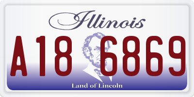 IL license plate A186869