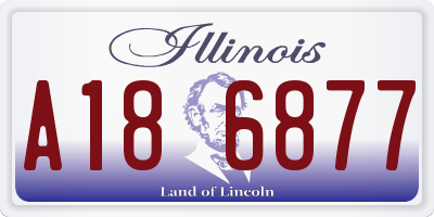 IL license plate A186877