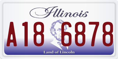 IL license plate A186878