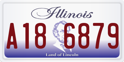 IL license plate A186879