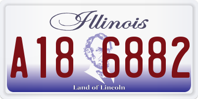 IL license plate A186882