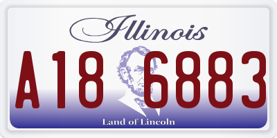 IL license plate A186883