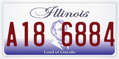 IL license plate A186884