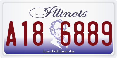 IL license plate A186889