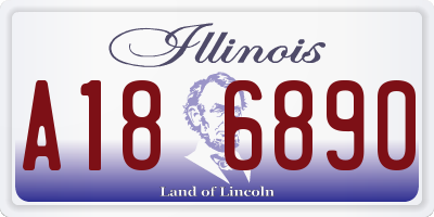 IL license plate A186890