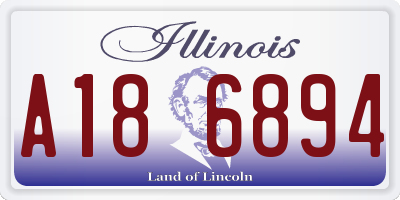 IL license plate A186894